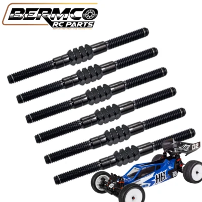 Bermco RC Parts BB Titanium Turnbuckle Kit 3.5mm Black HB Racing D2 EVO Upgrade - Image 1 of 4