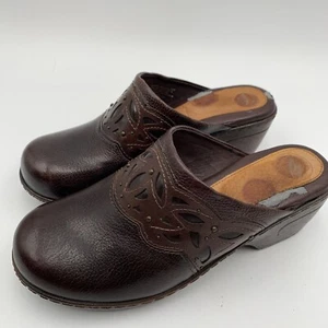 Nurture Cordoba Clogs Size 8M Brown Leather Mules Price Reflects Insole Damage - Picture 1 of 10