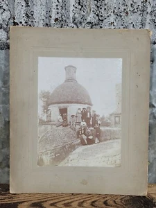 10x12 Cabinet Card El Desierto 1900 Cox & Carmichael Photo Mexico Architecture - Picture 1 of 9