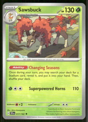 SV05: Temporal Forces #017/162 Sawsbuck - Image 1 of 2