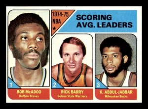 1975 Topps Basketball #1 NBA Scoring Average Leaders Jabbar Berry EX/MT *d10 - Picture 1 of 2