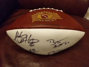 BALTIMORE RAVENS Football: 6 Autographs, Adalius Thomas, Bart Scott, McCallister - Picture 1 of 11