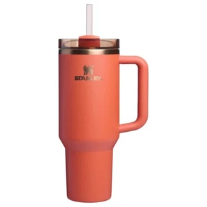 Pumpkin Spice Stanley Quencher| H2.O Flowstate™ Tumbler I Orange 40 Ounces - Picture 1 of 10