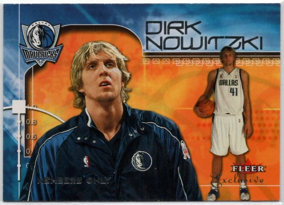 2001-02 Fleer Exclusive Dirk Nowitzki Card #116 Mavericks  - Image 1 of 1