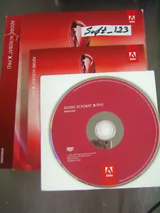 Adobe Acrobat X 10 Pro Full Version for Windows Licensed for 2 PCs - Picture 1 of 6