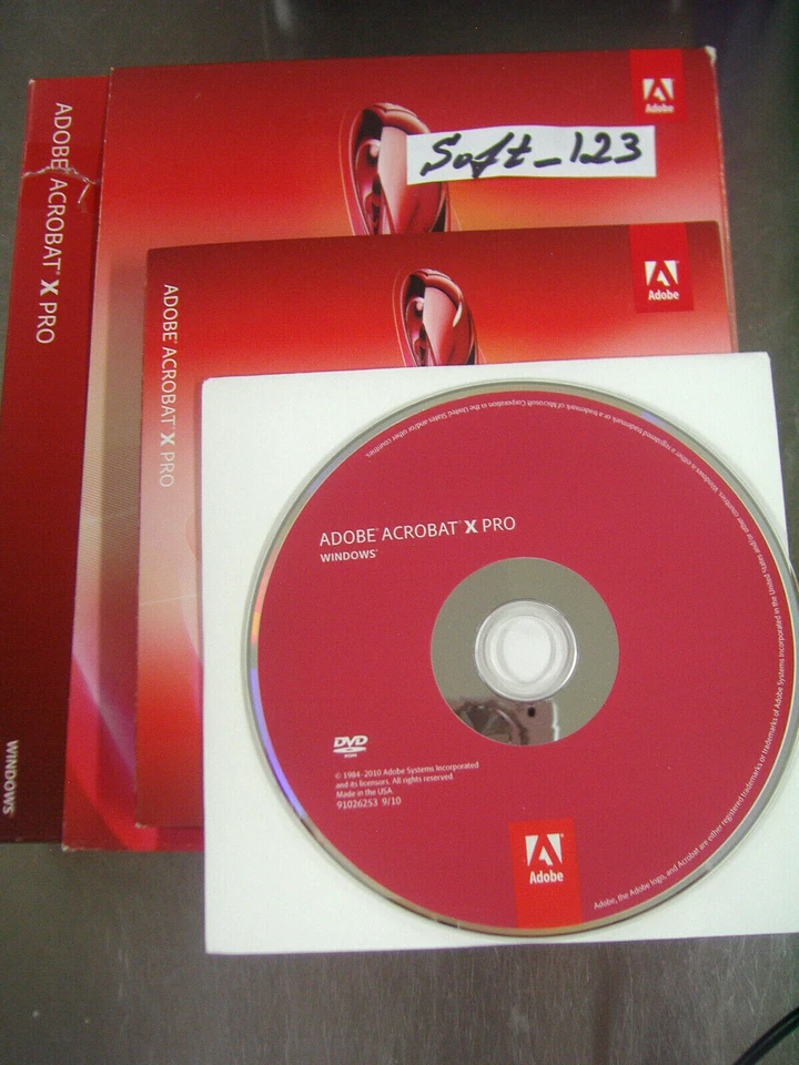 Adobe Acrobat X 10 Pro Full Version for Windows Licensed for 2 PCs - Image 1 of 4