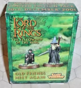Lord of the Rings "Old Friends Meet Again" Frodo & Gandalf Minatures NIB LOTR - Picture 1 of 5