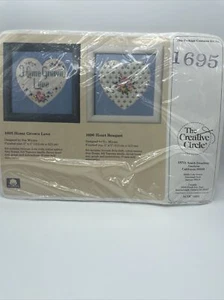 The Creative Circle 1695 Heart New Cross Stitch Kit C2 Home Grown Love Heart - Picture 1 of 4