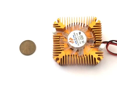 1 Piece copper 12v 55mm 2PIN Aluminum Cooling Fan Heatsink Cooler VGA CPU WD A8 - Image 1 of 2
