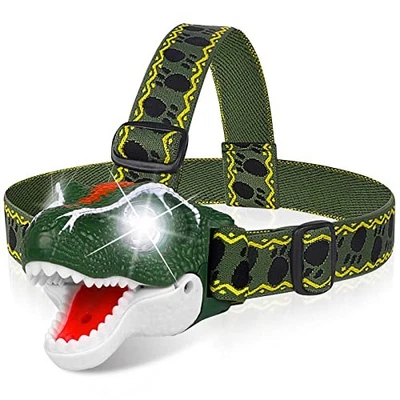 DX DA XIN Dinosaur Headlamp T-Rex LED Headlamps for Kids - Scratch & Dent - Image 1 of 4