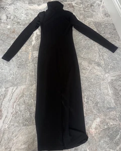 SPRWMN Maxi Vestido Manga Larga Cuello Tortuga Talla Pequeña Nuevo Sin Etiquetas - Imagen 1 de 9