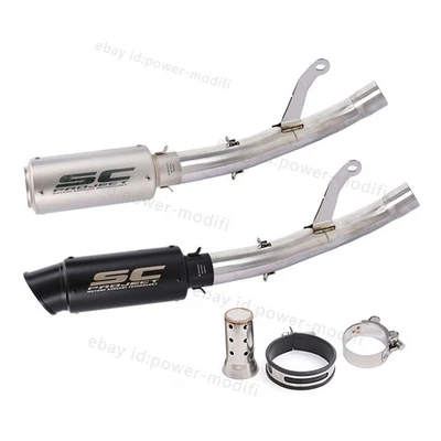 For Triumph Speed Triple 1200 RR RS 2021-2024 Slip On Exhaust Muffler Mid Pipe - Image 1 of 4