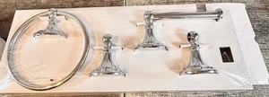 Glacier Bay Tennyson 3-Piece Bath Hardware Set with Towel Ring Chrome - Picture 1 of 2