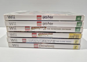 Nintendo Wii bundle Lego x6 Games | LOTR | Star Wars| Harry Potter | PAL - Picture 1 of 10