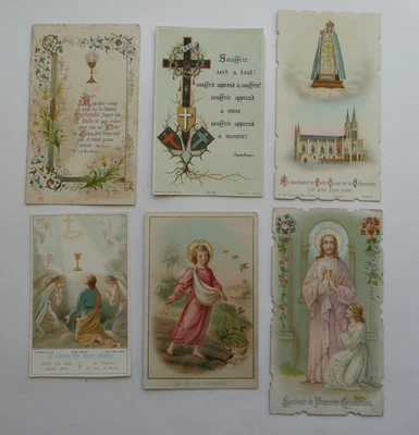 Lot de 6 anciennes  IMAGES PIEUSES RELIGIEUSES.. n8 - Photo 1/2