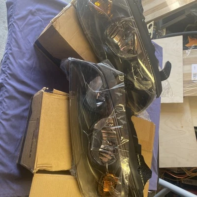 Новый 2001 2002 2003 Hyundai Elantra левая + правая сторона комплект галогенные фары PpTD20 - Изображение 1 из 4