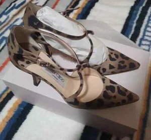 Vintage Jimmy Choo London Wildleder Pumps Gepardenmuster Gr. 36 mit Karton & Staubbeutel - Bild 1 von 20