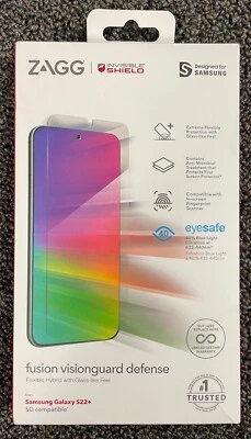 ZAGG InvisibleShield Fusion vision guard Defense for S22+ (LOT 10) - Image 1 of 2