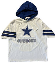 Rare Vintage 90s NFL DALLAS COWBOYS Apex One T Shirt Hoodie White Blue USA Vtg
