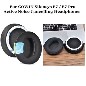 For COWIN Silensys E7 / E7 Pro Active Noise Cancelling Headphones Ear Pads Black - Picture 1 of 8
