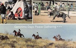 Postkarte fast neuwertig: Geronimo Tage Friedensversammlung, Wahrheit oder Folgen, New Mexico - Bild 1 von 2