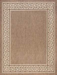 3x5 Gold Bordered Faded Shaded Mediterranean ECO1003 - Aprx 3' 11'' x 5'3'' - Picture 1 of 2