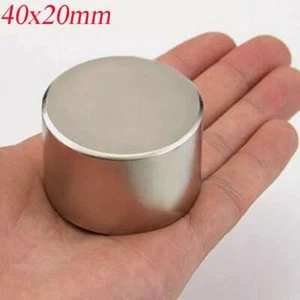 1.6inchx0.8inch Powerful Neodymium Rare Earth Large Cylinder Magnet N52 Round US - Picture 1 of 10
