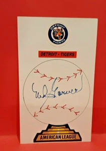 NED GARVER (d. 2017) signed autograph auto 3x5 index card Baseball Player - Picture 1 of 1