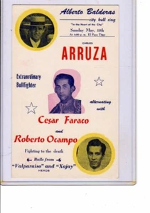 Stierkampf Postkarte - Matadore Cesar Faraco & Ocampo City Stierkampfarena Juarez Mexiko - Bild 1 von 2