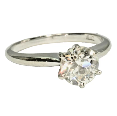 GIA Certified 1.06 Ct. Natural Diamond Old European Brilliant  14k Gold Ring - Image 1 of 4