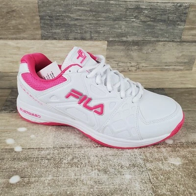 Fila Double Bounce 3 Women Shoes Sz 9.5 White Pink Running Pickleball Sneakers - Image 1 of 4