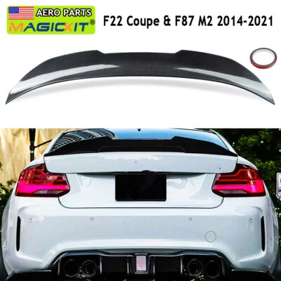 For BMW F22 M235i Coupe PSM Style Duckbill Highkick Trunk Spoiler Carbon Look Foto 1 de 4
