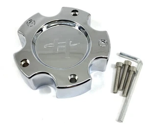 Helo Chrome Center Cap 4-15/16"OD Bolt-On Closed-End for 5Lug HE835 835B5120 - Picture 1 of 4