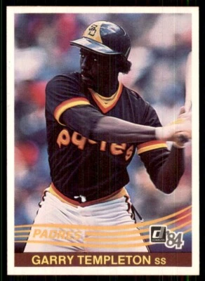 1984 Donruss Set Break #185 Gary Templeton San Diego Padres - Image 1 of 2