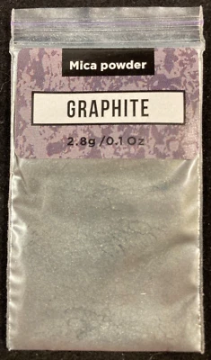 Mica Powder - Graphite - 2.8 g - Soap Shop - Soap/Make Up/Resin - Single Bag - Image 1 of 3
