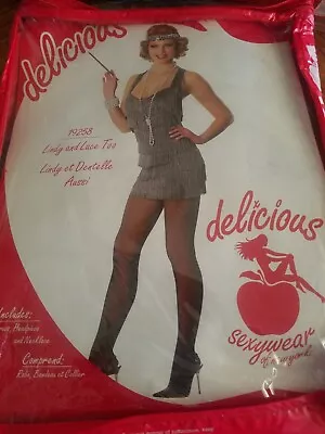Delicious Roaring 20s Flapper Lindy and Lace Too Costume Size M/L - Image 1 of 4