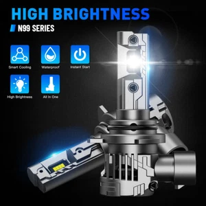NOVSIGHT 9012 LED Headlight Bulb Conversion Kit 6500K 24000LM High/Low Beam 2PCS - Picture 1 of 11