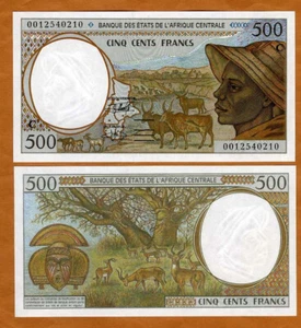 Estados de África Central, Congo, 500 francos, 2000, P-101Cg UNC Herder, Baobab - Imagen 1 de 1
