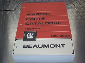 BEAUMONT MASTER PARTS CATALOG 64-69 "July 1969 printing" - Picture 1 of 11