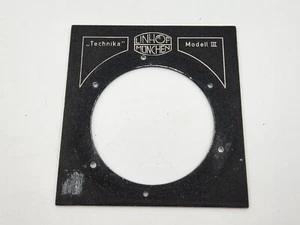 Linhof Munchen Technika Model III 4x5 Flat Metal Lens Board w/ 64mm Hole - Picture 1 of 6