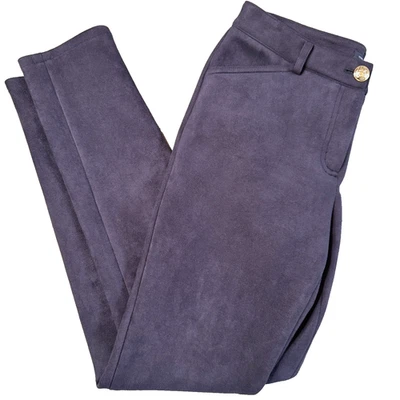 Tommy Hilfiger Pantalones al Tobillo Berkeley de Gamuza Sintética para Mujer 2 Azul Marino Elastizados Preppy Foto 1 de 4