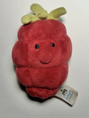 Jellycat Amuseables Fabulous Fruit 4” Raspberry Soft Plush Stuffed Toy Rare - Image 1 of 3