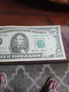 1985 Rare $5 Bill - Picture 1 of 1