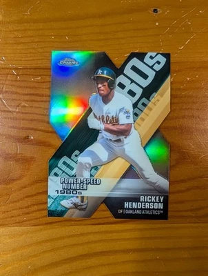 2020 Topps Chrome Baseball Rickey Henderson #DOD-3 Decade of Dominance Die Cut - Imagem 1 de 2