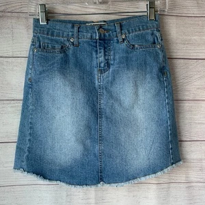 Route 66 Original Clothing Co Girls Denim Jean Skirt Studded Panel Back Size 8 - Picture 1 of 15