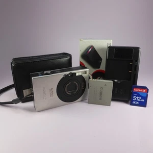 Canon Digital Camera IXUS 70 Powershot SD1000 7.1MP Silver Tested Full Set - Picture 1 of 9