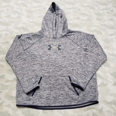 Sudadera con Capucha Under Armour Mujer XL Gris Pullover Bolsillos Coldgear Storm Foto 1 de 4