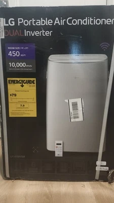 LG 10.000 BTU DOE Aire Acondicionado Portátil Doble Inversor Wi-Fi con Control Remoto Blanco Foto 1 de 4