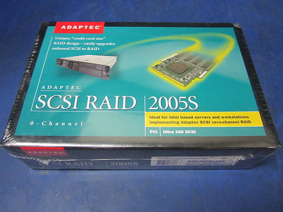 Adaptec 2005s - BRAND NEW - RAID 0-Channel PCI Card Upgrade Ultra 160 SCSI Intel - Image 1 of 2