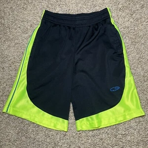 Champion Shorts Neon Yellow Black Athletic Boys Size Small 6-7 Duo Dry - Picture 1 of 4